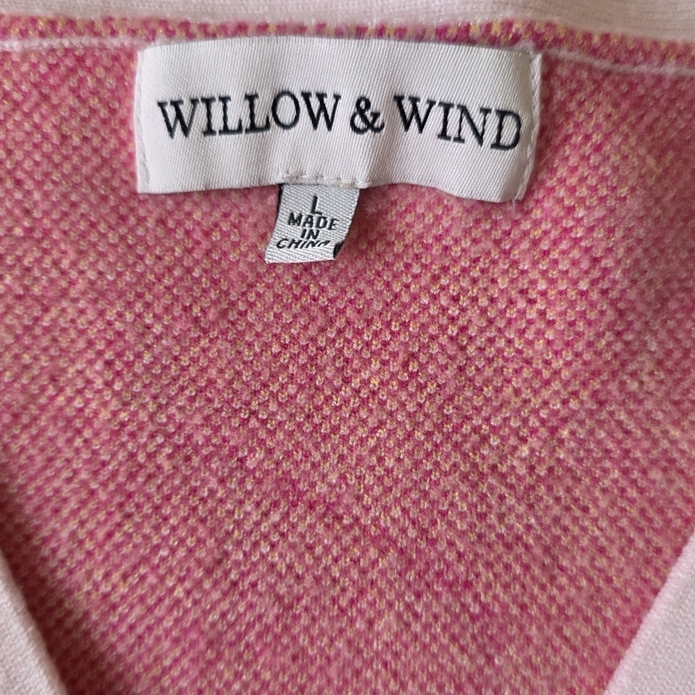 Floral Pink and Yellow Cardigan - Picture 2 of 7